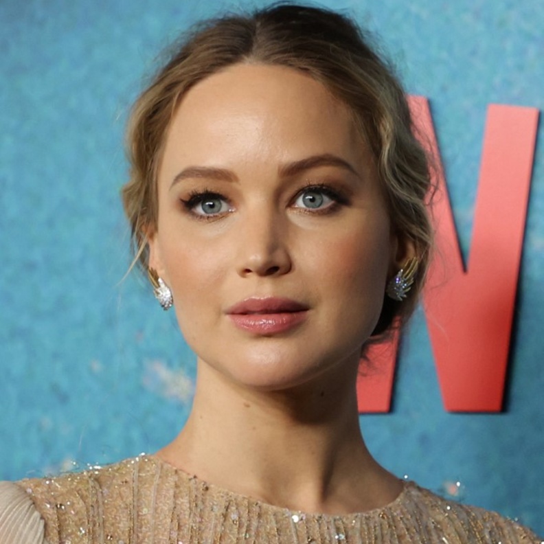 جينيفر لورانس خلال العرض العالمي الأول لفيلم Don't Look Up على Netflix في 5 ديسمبر 2021