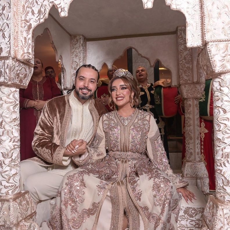 زواج عبد الفتاح الجريني وجميلة البداوي