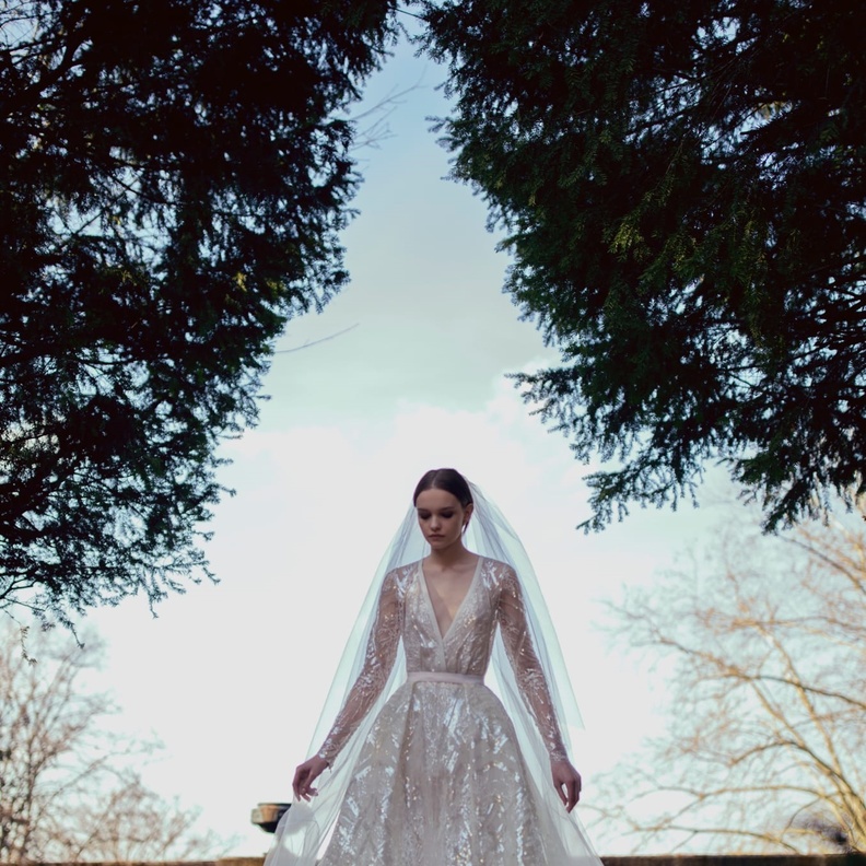 فساتين زفاف براقة 2023@eliesaab