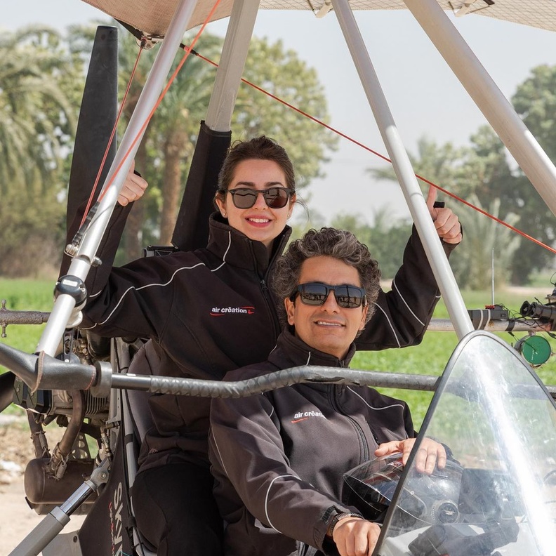 هبة مجدي وزوجها محمد محسن