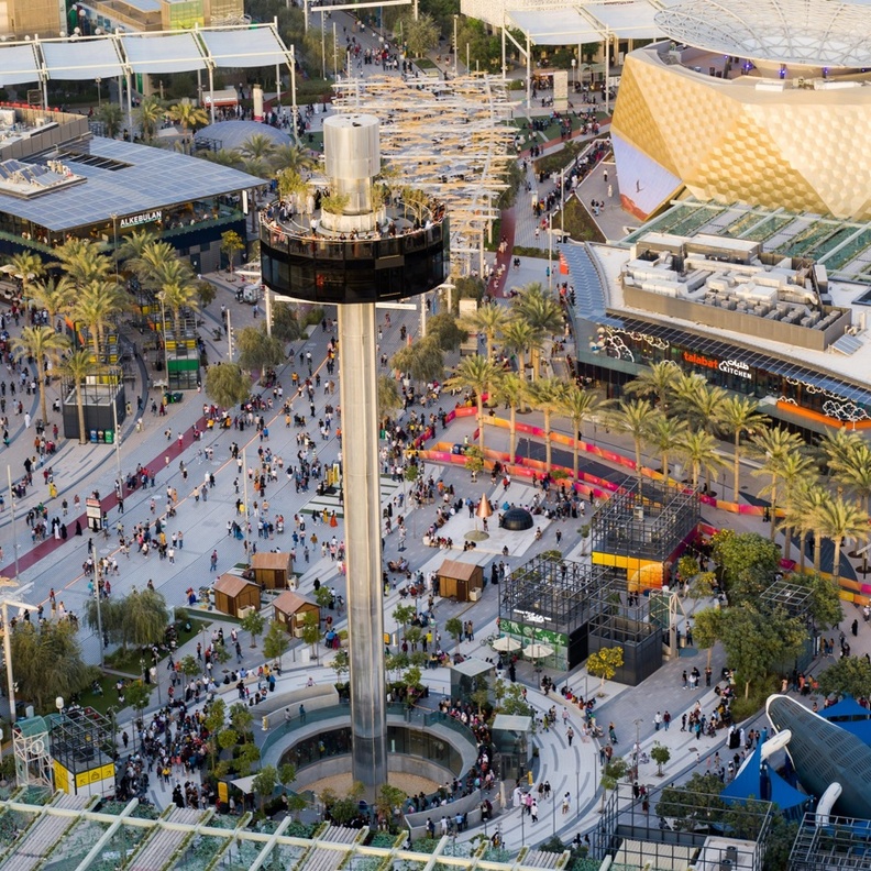 إكسبو دبي تستقبل الزوار في "تيرّا" و "ألِف" و"حديقة الثُرَيَّا"- المصدر وام 