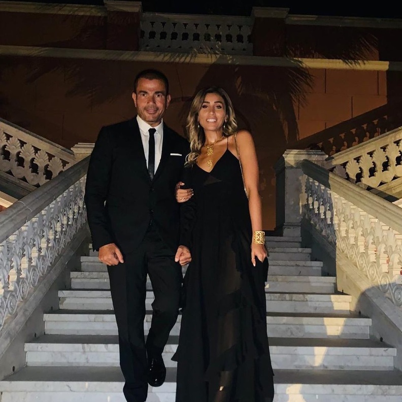 عمرو دياب ودينا الشربيني