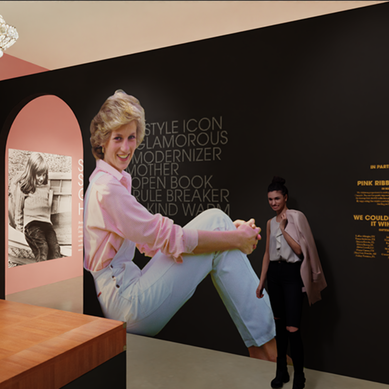 فستان زفاف الأميرة ديانا المٌقلد في معرض لاس فيغاس