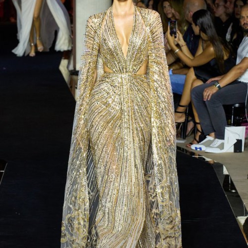 أجمل موديلات فساتين سهرة ميتالك من مجموعات الهوت كوتور 