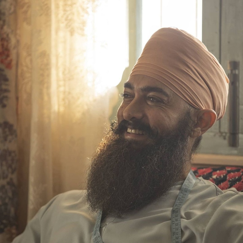 عامر خان في فيلمه "Laal Singh Chaddha"