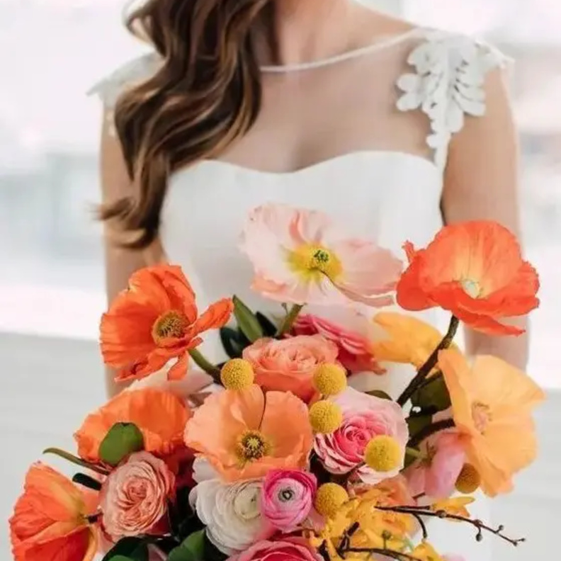 أفكار رائعة لباقات الزهور البرتقالية