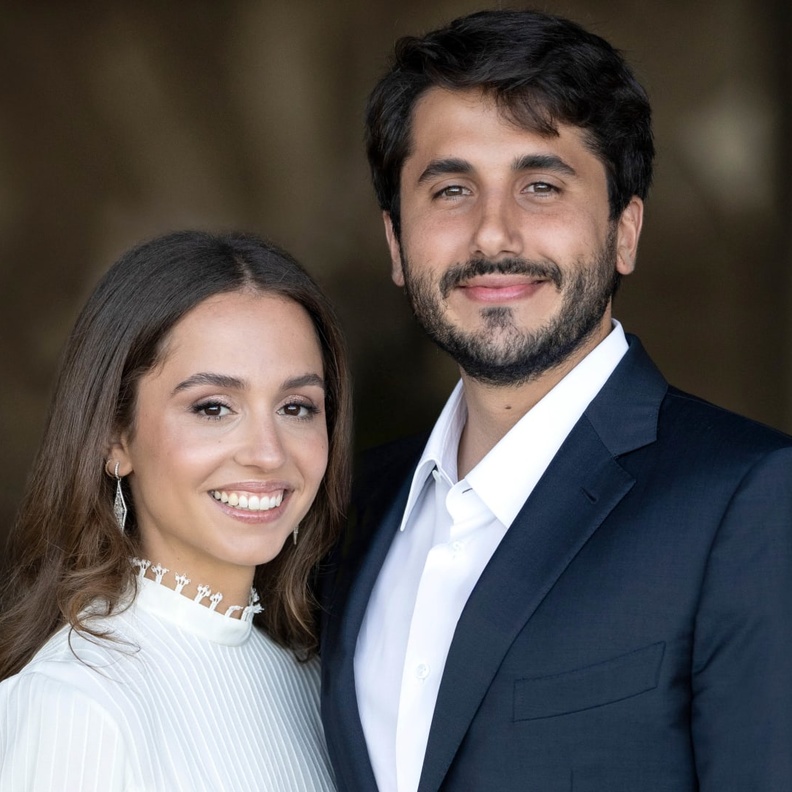 الأميرة إيمان مع خطيبها جميل ترميوتس