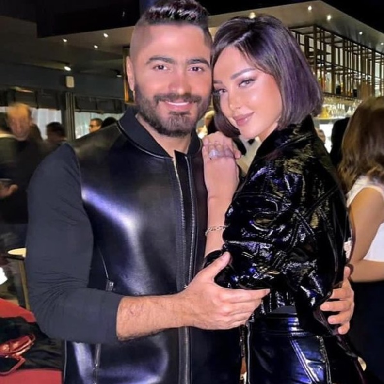 بسمة بوسيل وتامر حسني