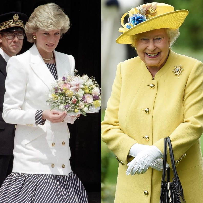 الاميرة ديانا والملكة اليزابيث