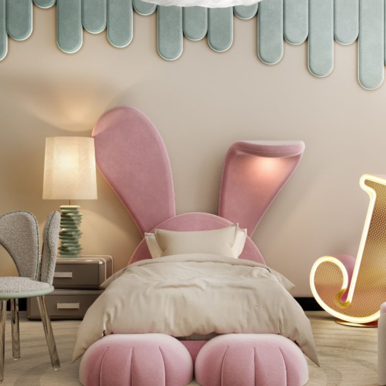 ديكورات غرف بنات 2022 تتميز بتصميم سرير مرح وجذاب