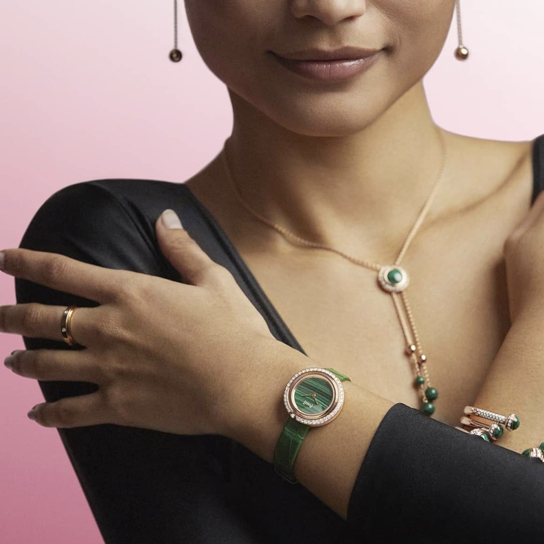 ساعة فخمة خضراء من مجموعة Possession من دار Piaget