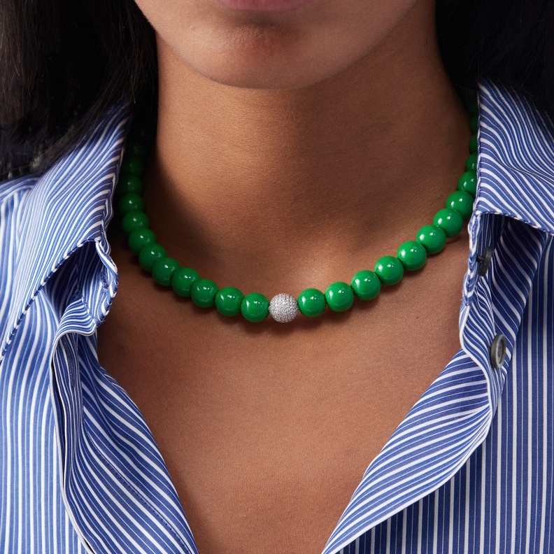 عقد Diamond & 18kt white-gold من LAUREN RUBINSKI