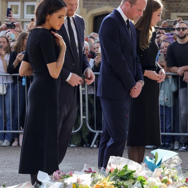 إطلالة كيت ميدلتون وميغان ماركل متناسقة بالأسود... وفاة الملكة تجمعهما للمرة الأولى منذ سنتين