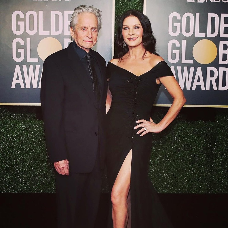 كاثرين زيتا جونز ومايكل دوغلاس 