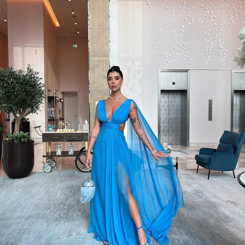 زينة مكي بلوك ساحر من توقيع المصمم العالمي زهير مراد