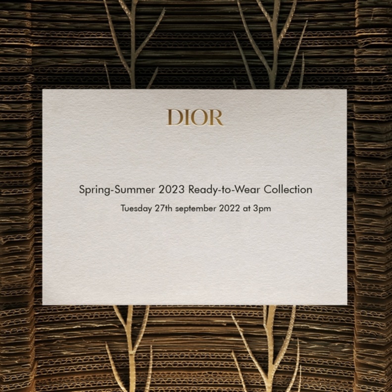 بث مباشر لعرض أزياء Dior للملابس الجاهزة مجموعة ربيع صيف 2023