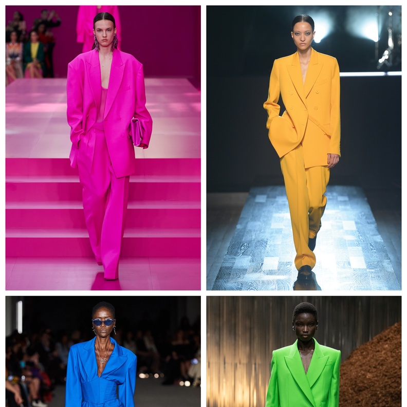 اختاري إحدى هذه البدلات الرسمية الملونة لإطلالة مميزة وعصرية 