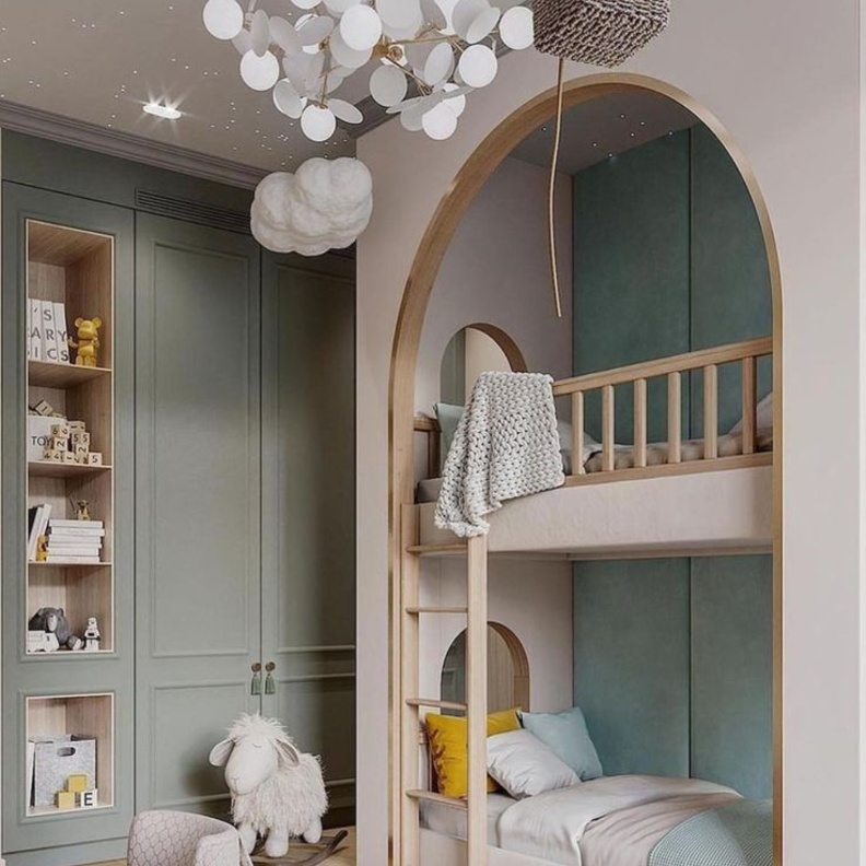 السرائر الطابقية في ديكورات غرف الأطفال