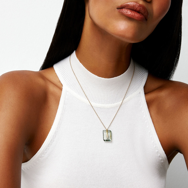 القلادة المستطيلة Rectangle necklace من ياعيل سونيا Yael Sonia