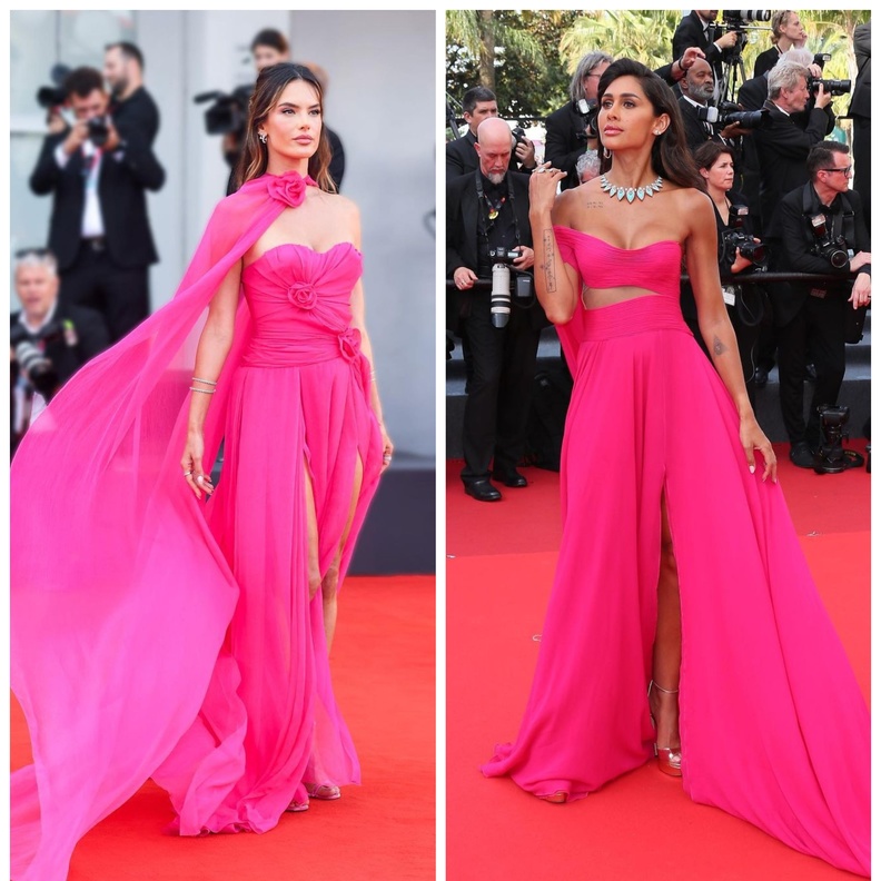 اللون الفوشيا جمع النجمات العربيات والعالميات بأجمل الاطلالات 