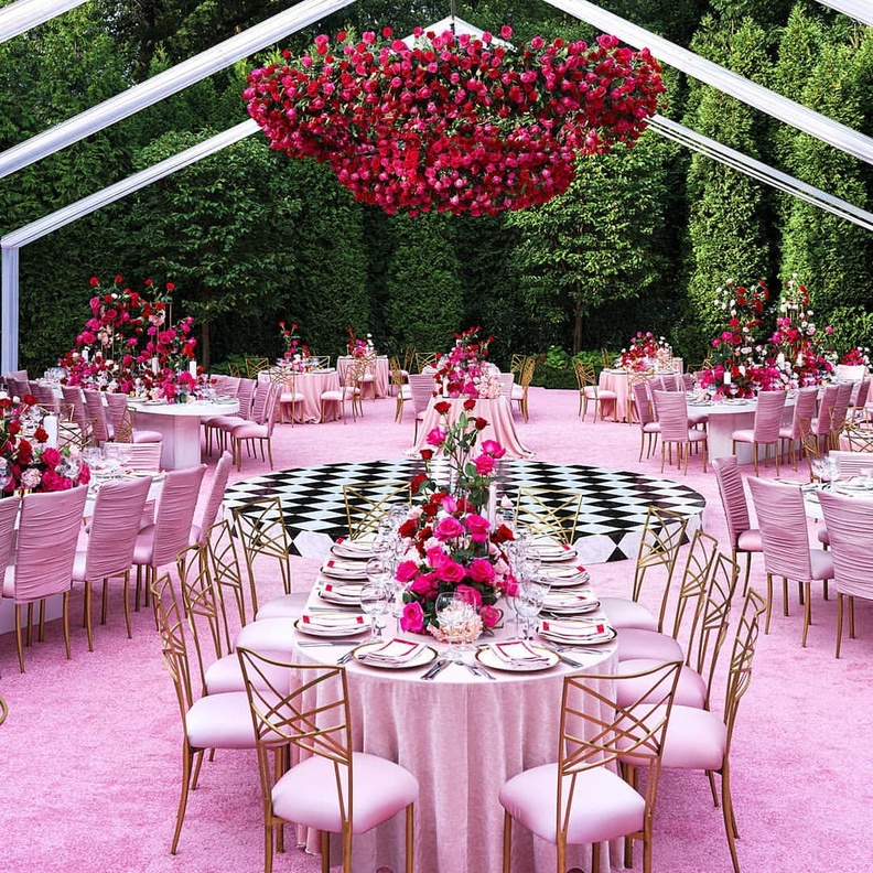 اللون الوردي في حفلات الزفاف من تنظيم Birch Event Design