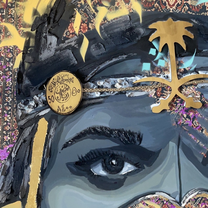 تفاصيل من إبداعات الفنانة غيداء عاشور