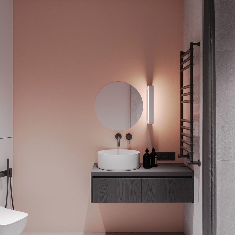 حمام صغير منظم وأنيق