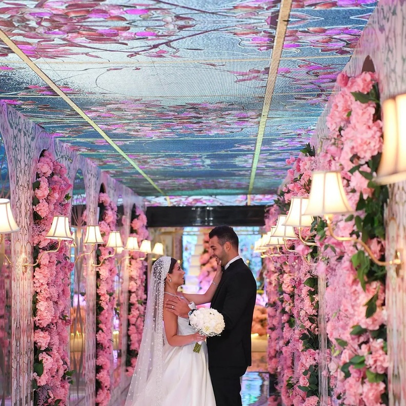 زفافك باللون الوردي تضامناً مع شهر اكتوبر من تنفيذ Elan  Events