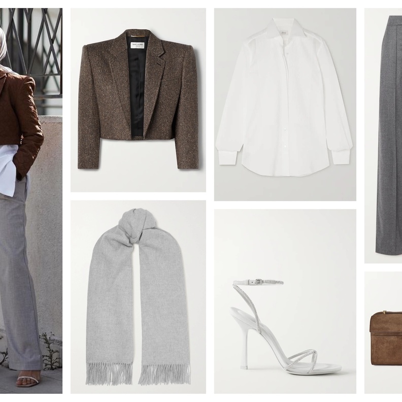 إطلالة خريفية راقية مستوحاة من ستايل سمر شاكر