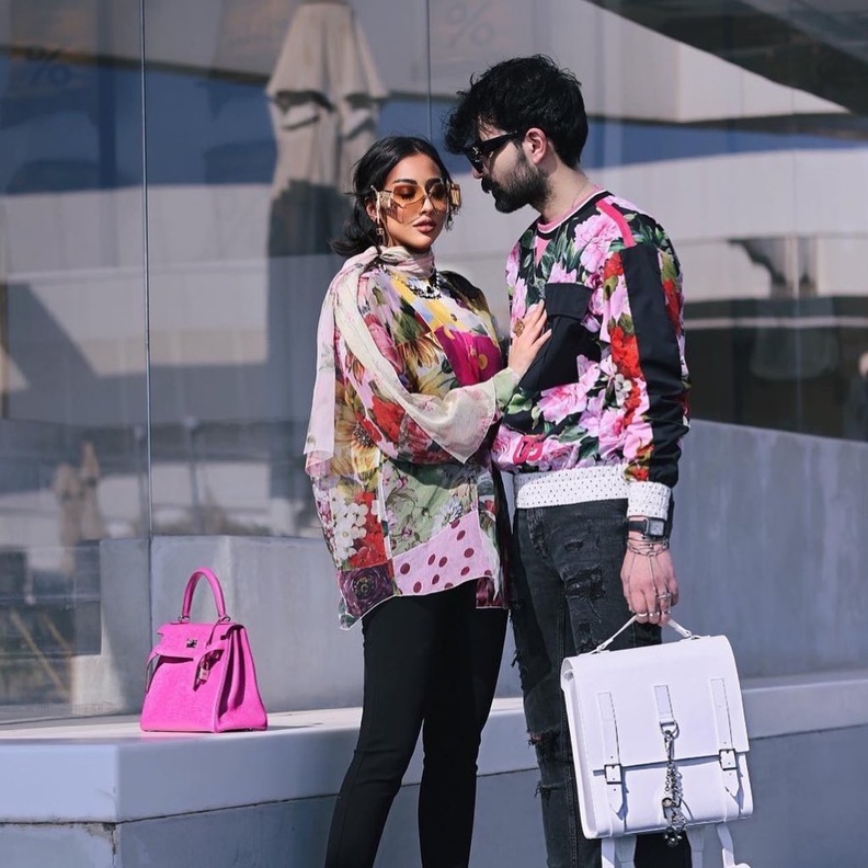 عقيل الرئيسي وفرح الهادي في قصة حب قوية