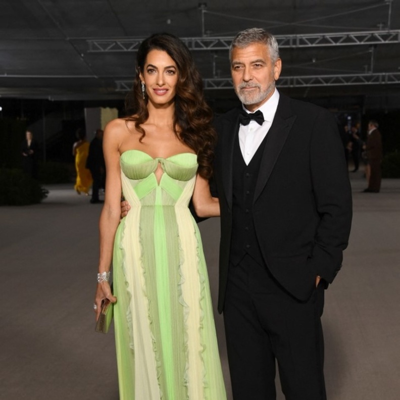 جورج كلوني وزوجته أمل علم الدين