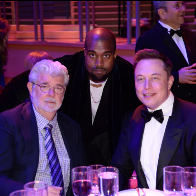 كاني ويست مع إيلون ماسك