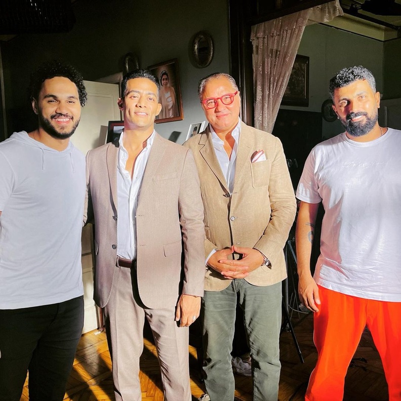 محمد رمضان في كواليس مسلسله الجديد