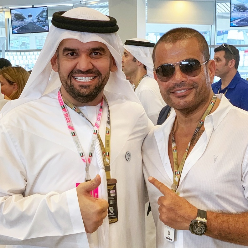 حسين الجسمي وعمرو دياب