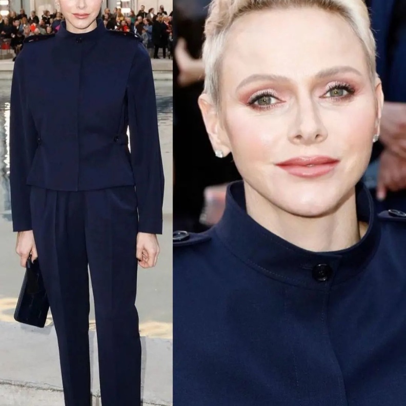 الأميرة تشارلين تظهر في أسبوع الموضة في باريس