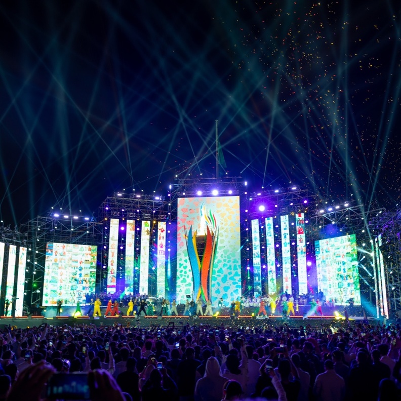 أجواء رائعة في حفل ختام دورة الألعاب السعودية