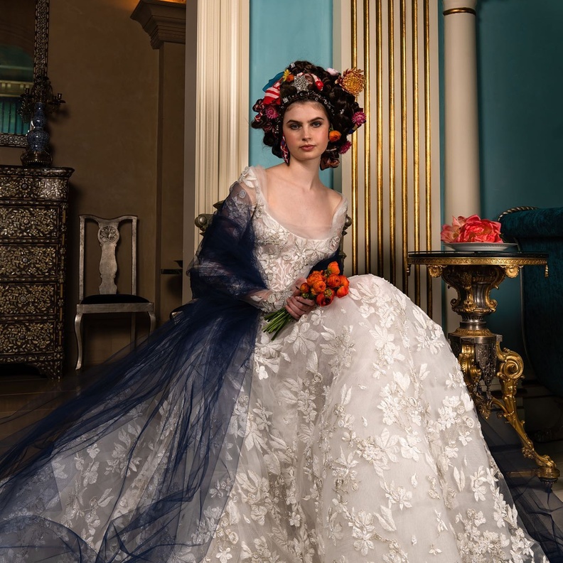 أسبوع الموضة العرائسي في نيويورك انستقرام@reemacrawedding