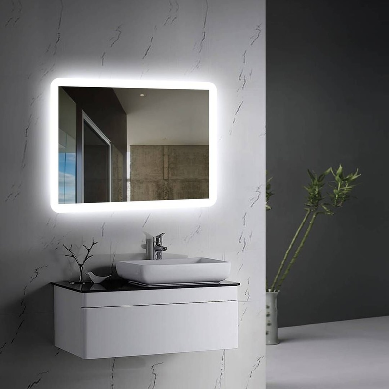 الإنارة ضمن تصميم مرايا الحمام