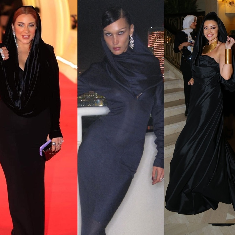 بيلا حديد والنجمات 