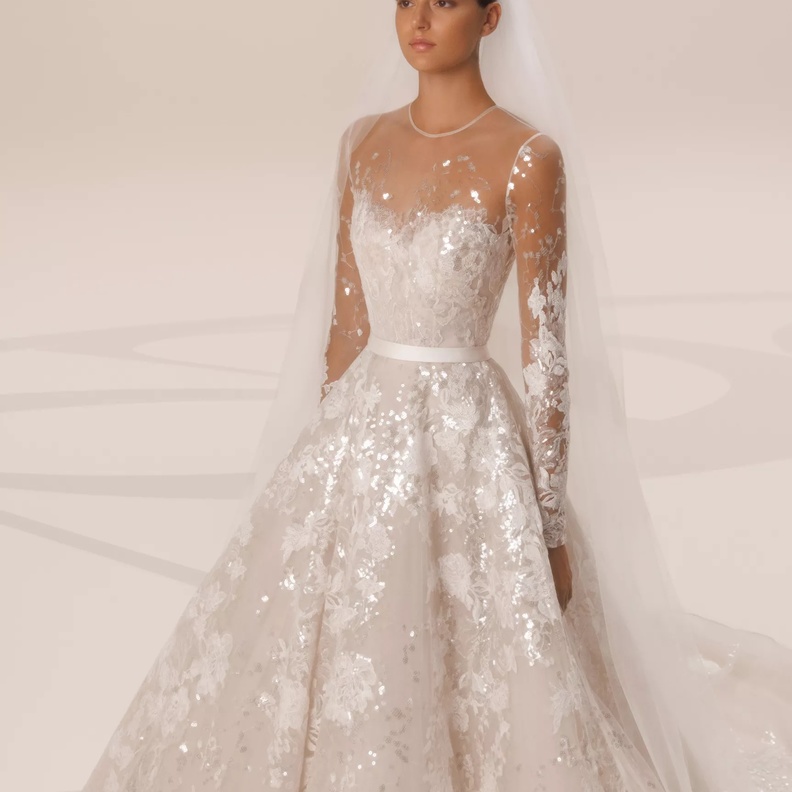 فساتين زفاف لبنانية منفوشة @eliesaab