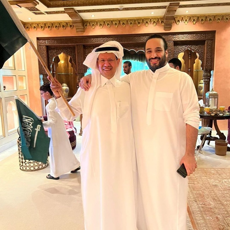 فرحة خاصة من سمو ولي العهد بانتصار الأخضر التاريخي على الأرجنتين 