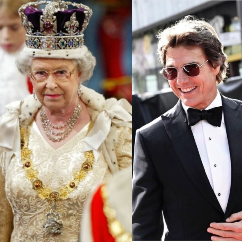 توم كروز والملكة إليزابيث الثانية
