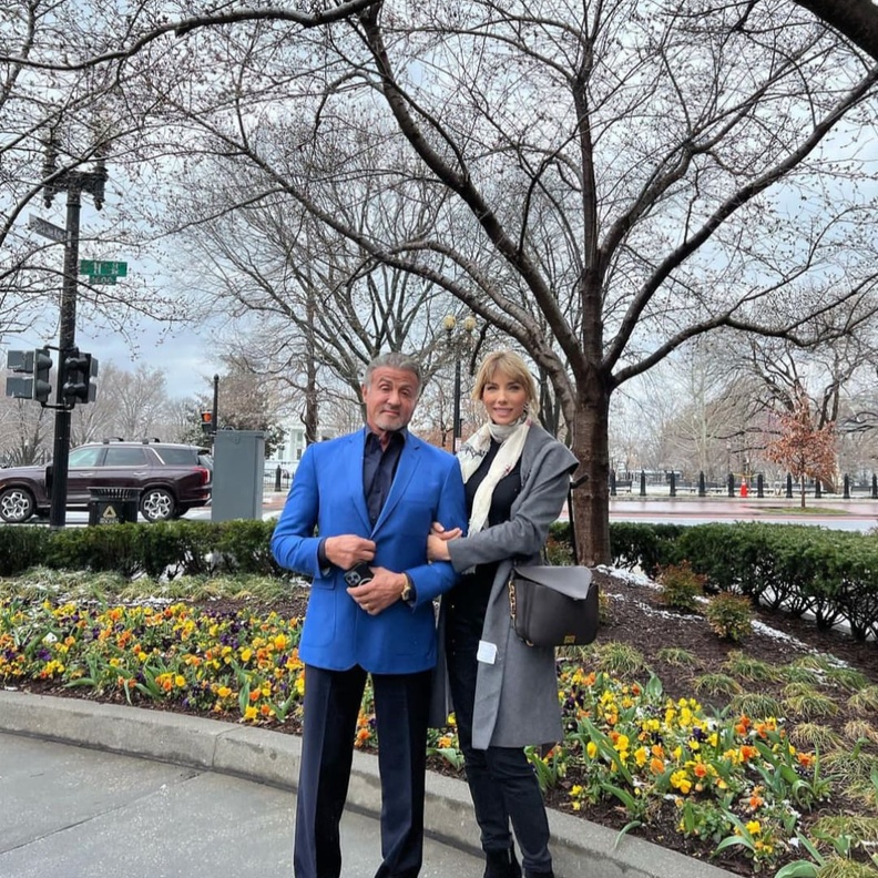 سيلفستر ستالون وزوجته