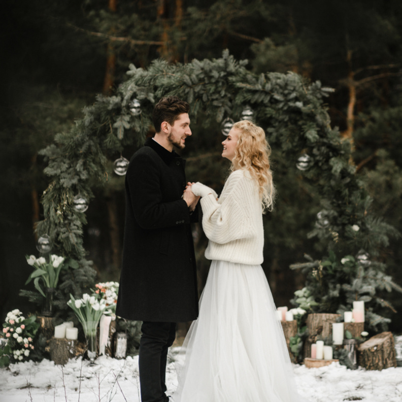 أفكار رائعة لإقامة حفلات الزفاف في موسم الشتاء