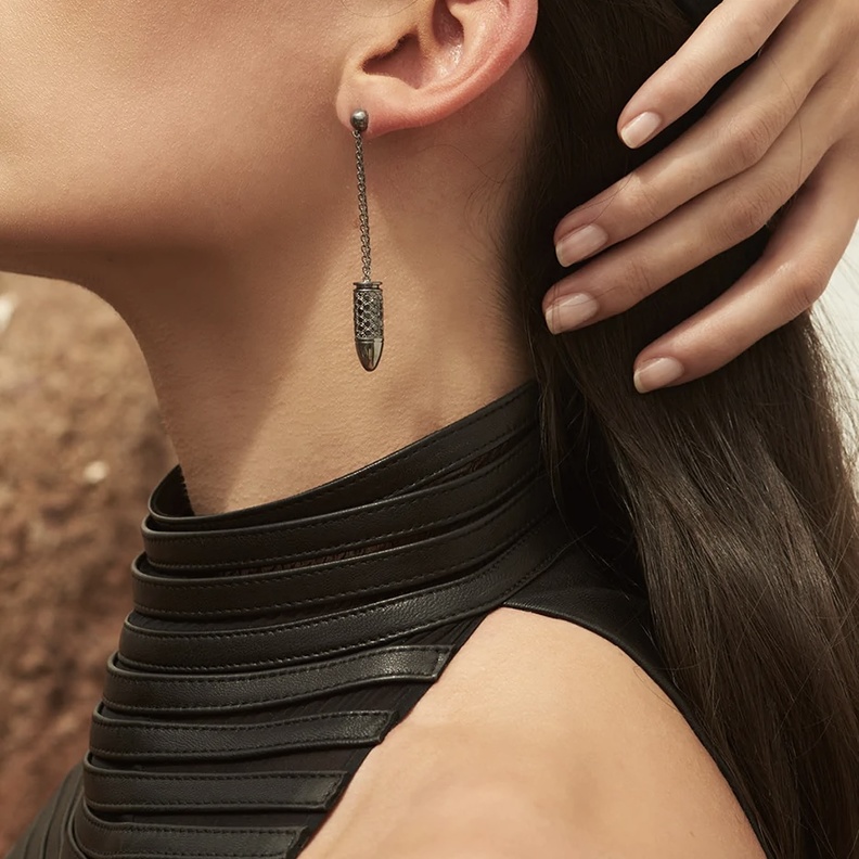 أقراط من الذهب الأبيض من Akillis