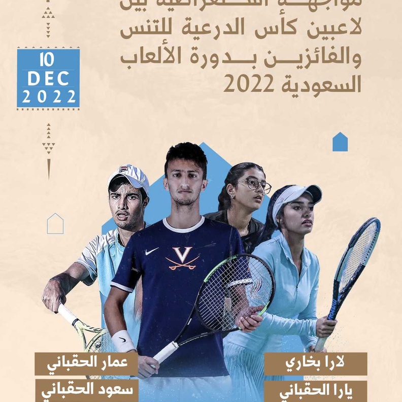 12 نجم عالمي يتنافسون على لقب كأس الدرعية للتنس 