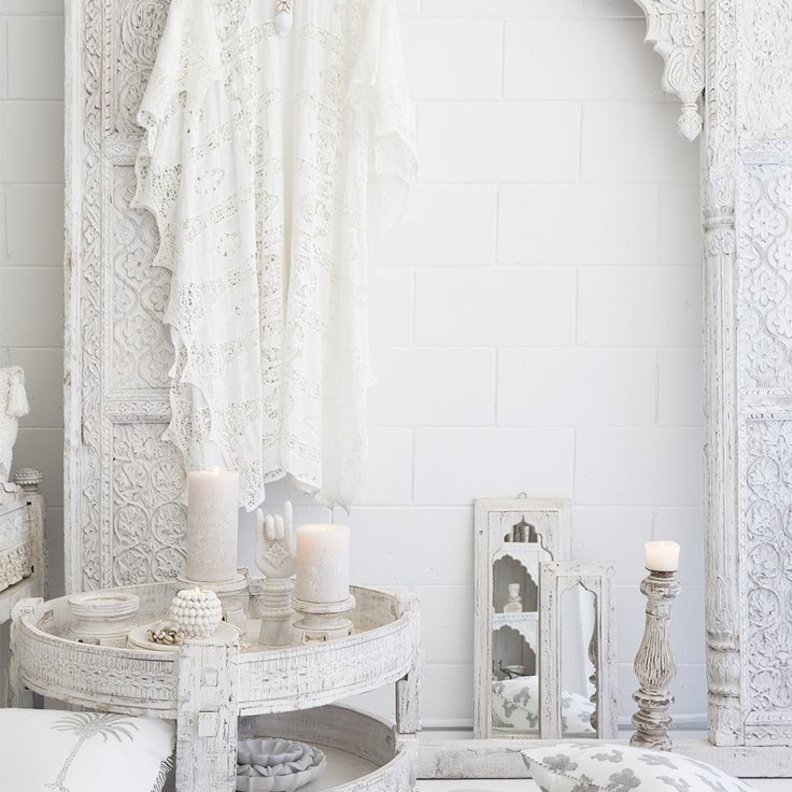 الأبيض في ديكور منزل بالأسلوب المغربي