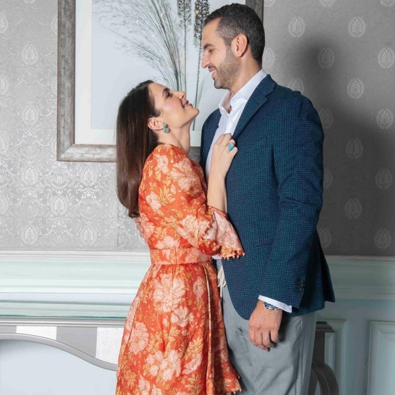 السورية  شام الذهبي ابنة الفنانة اصالة نصري تزوجت من المصري احمد هلال