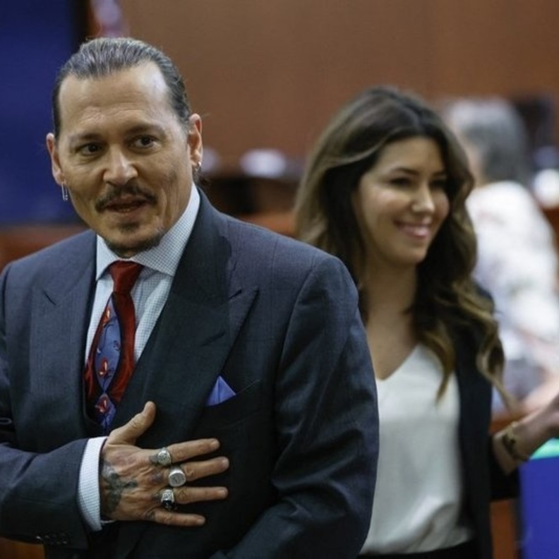 جوني ديب في المحكمة صورة من AFP