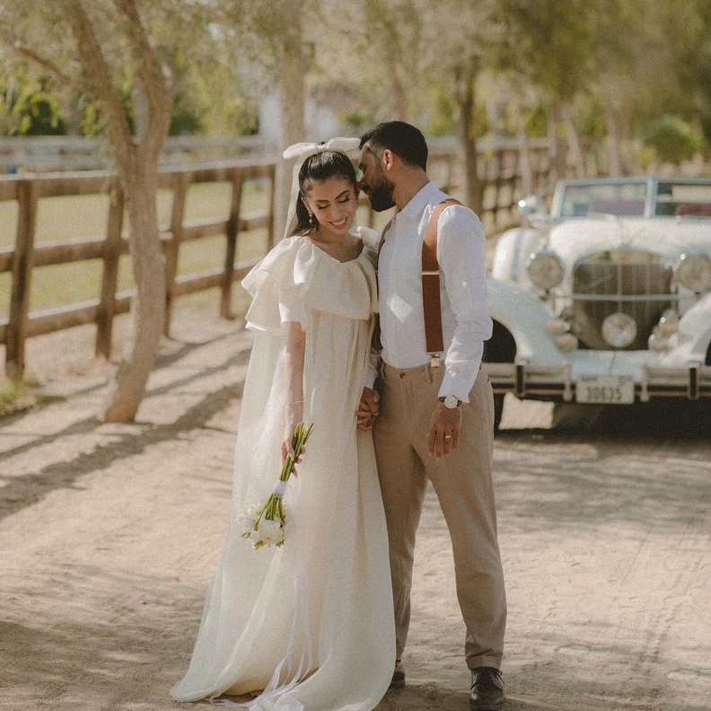 صور زفاف مدونة الأزياء الإماراتية آشلي 